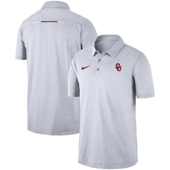 Nike Oklahoma Sooners Dri-FIT Polo Shirt Men's White College Fan - Size 3XL - Picture 1 of 8